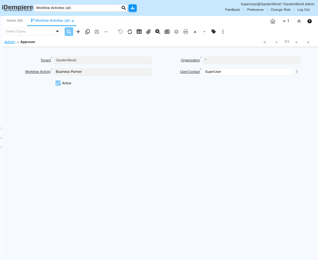 TenthPlanet iDempiere Workflow Activities all 2