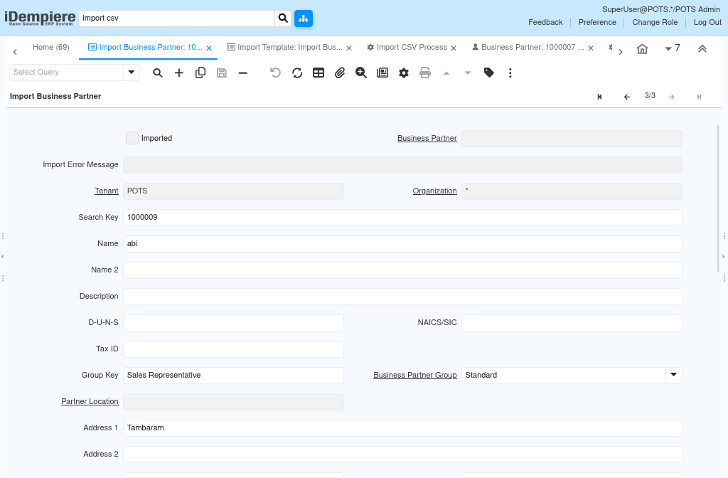 How Does Import Business Partner Works in iDempiere Tenthplanet Idempiere-Data-Import Business Partner