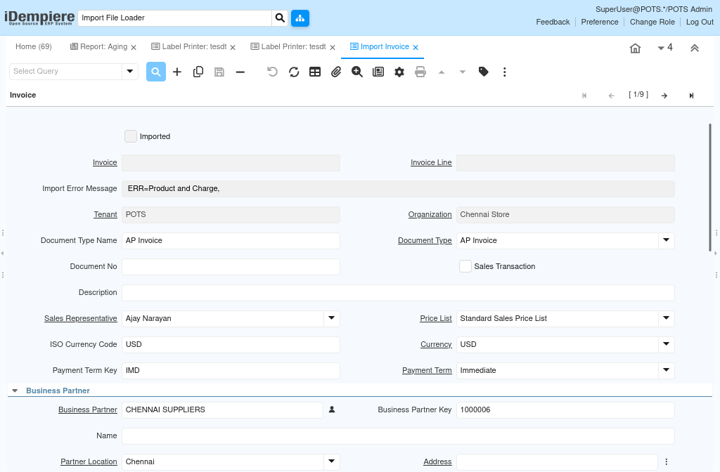 How to Use Import File Loader in iDempiere Tenthplanet-Idempiere-Data-Import File Loader-4