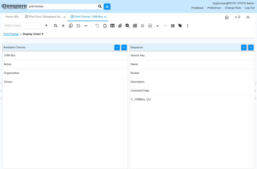 How Does Work Print Format Window In iDempiere Tenthplanet-Idempiere-General Rules-Print Format-2