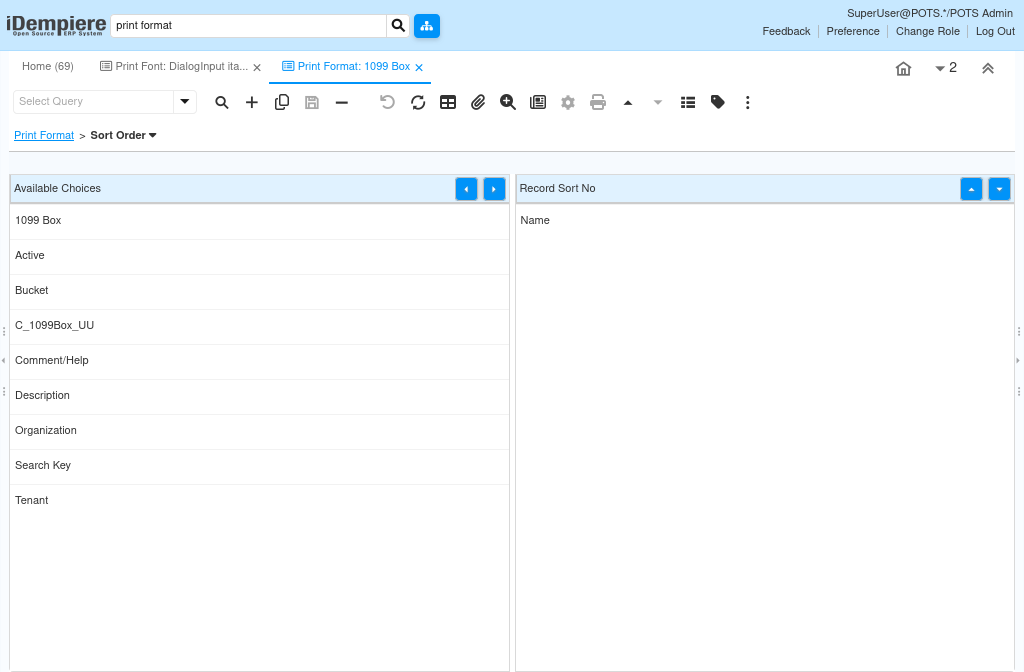How Does Work Print Format Window In iDempiere Tenthplanet Idempiere-General Rules-Print Format-3