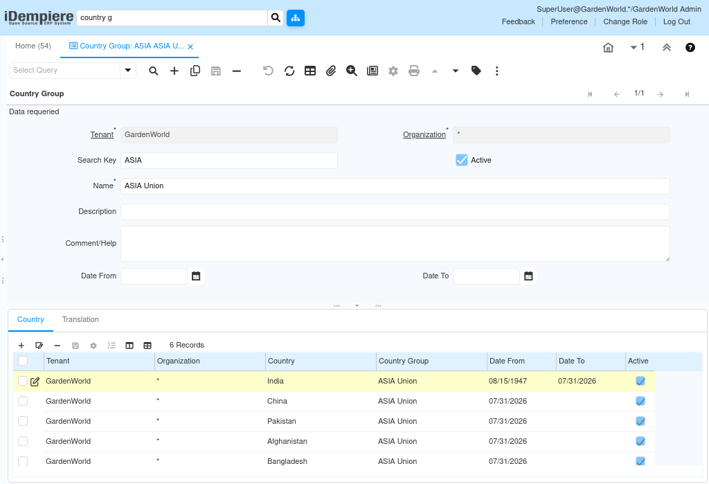 How to Configure Country Group in iDempiere Tenthplanet-iDempiere-Country-Group-1