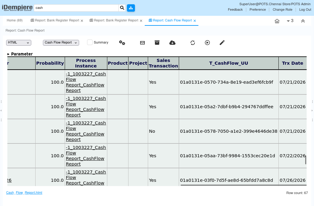 How Does Cash Flow Report Works in iDempiere Tenthplanet idempiere-Report-Cash Flow Report-3