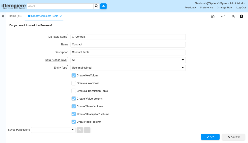 iDempiere-TenthPlanet-CreateComplete-Table.png