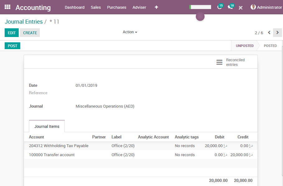 TenthPlanet_Odoo_Product_Accounting_Journal_Entries
