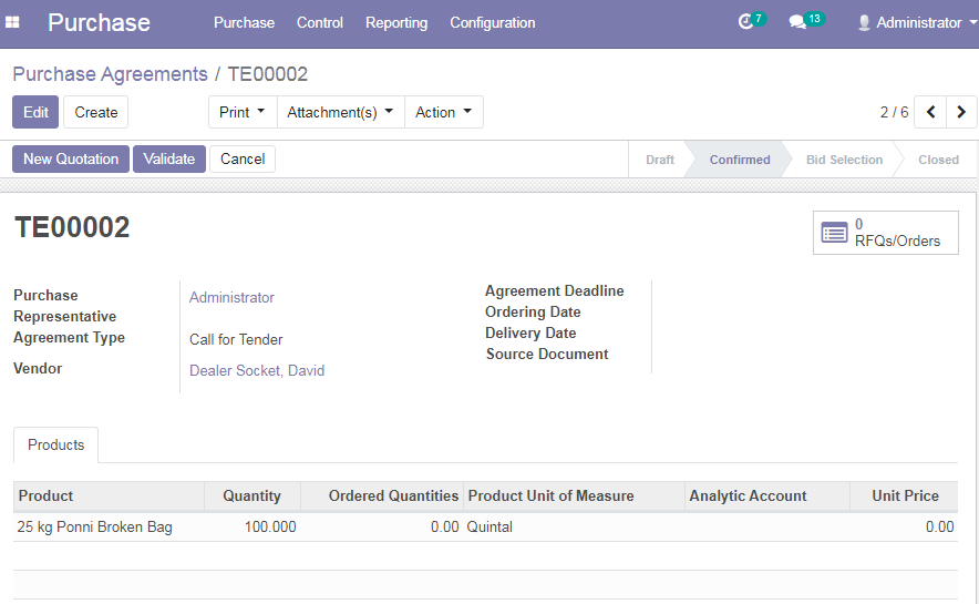 TenthPlanet_Odoo_Product_Purchase_Purchase_Agreement