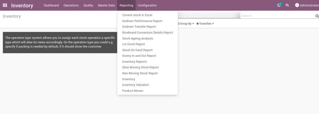 Ricetrading ERP Inventory ManagementINVENTORY REPORT