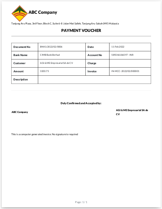 Odoo ERP mccorry accounting management payment print 2