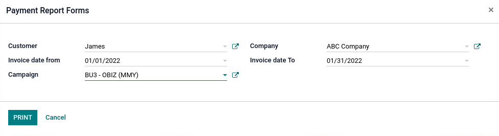 Odoo ERP mccorry accounting management report payment report 1