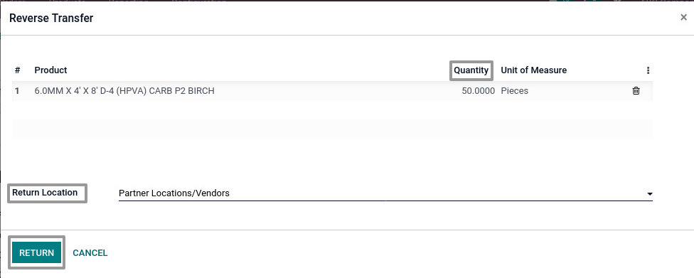 Odoo ERP mccorry purchase management manage purchase return 1
