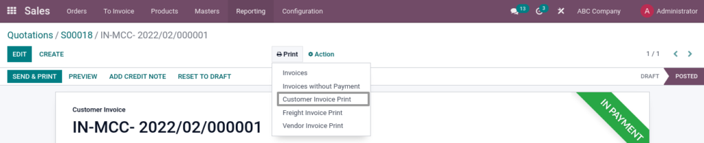 Odoo McCorry sales management CustomerInvoicePrint 2