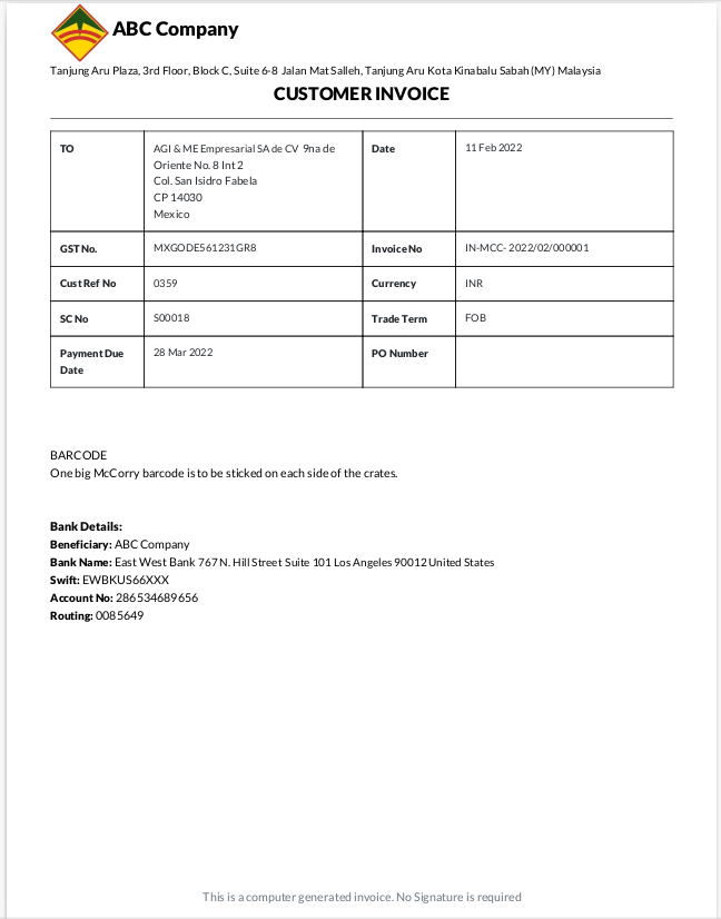 Odoo McCorry sales management CustomerInvoicePrint 3