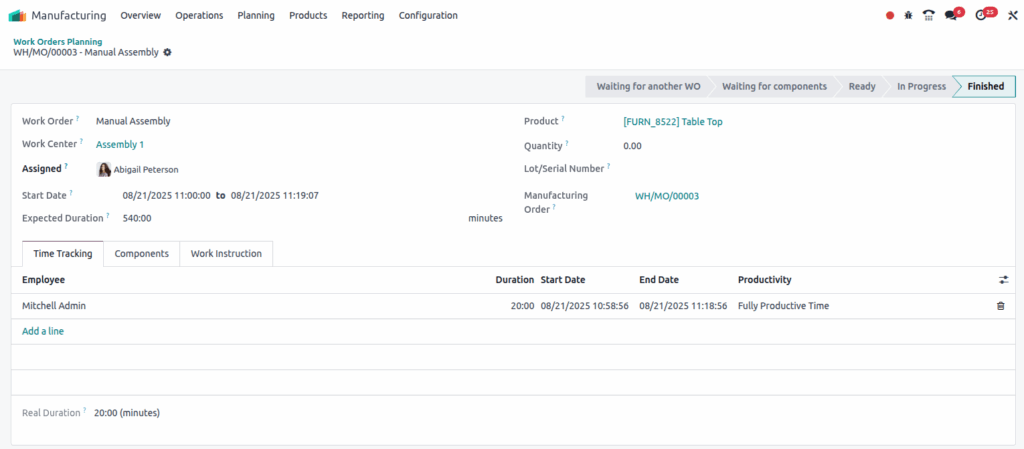 Odoo-Manufacturing-Work-Order-Planning