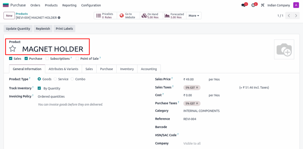 Product ScreenShot: