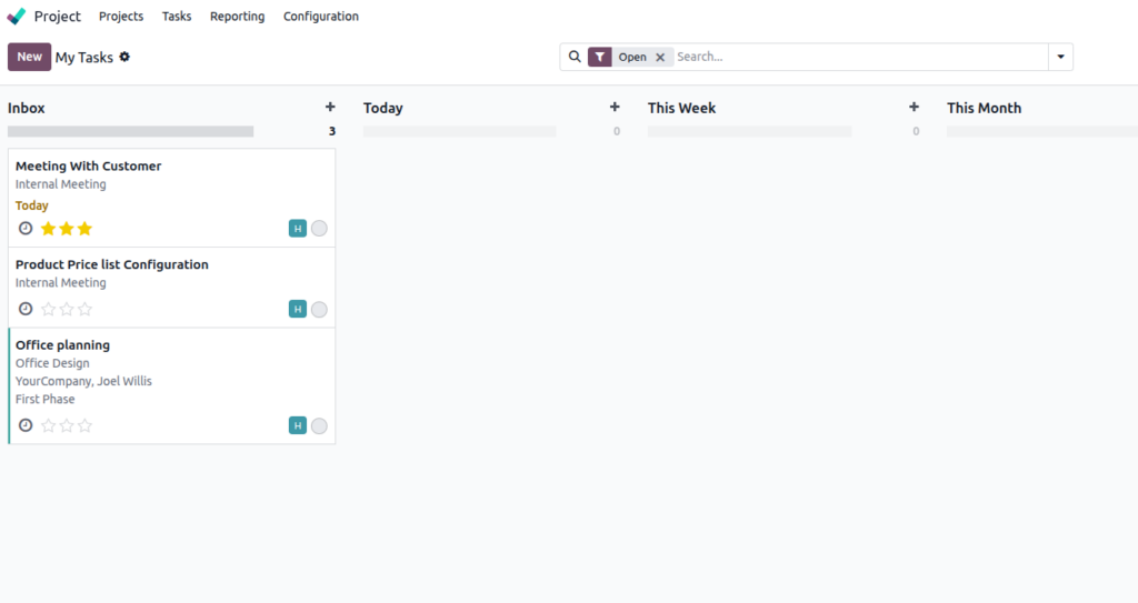 Odoo 18 Project Management Project Management Task