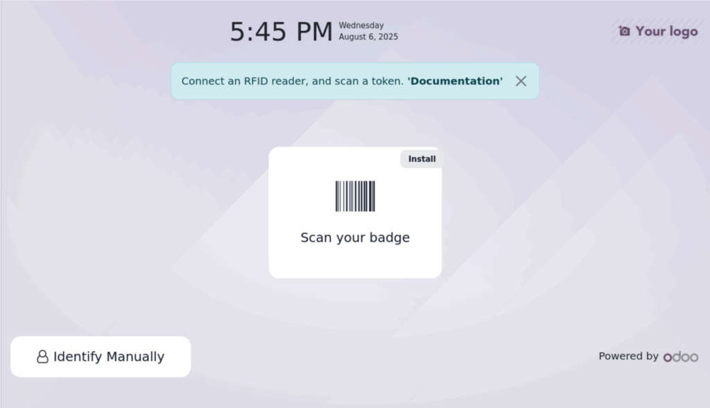 Odoo Attendance Kiosk Mode