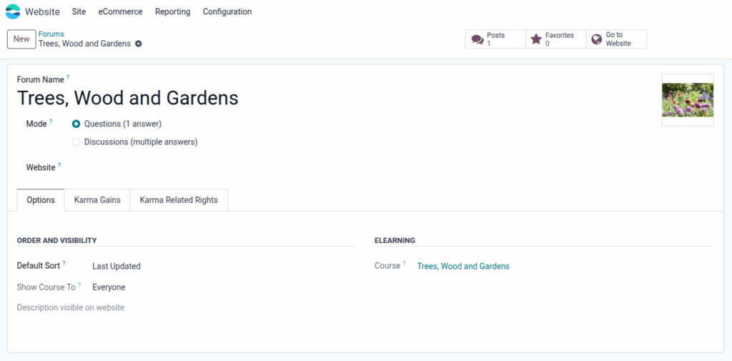 Odoo Website Forum