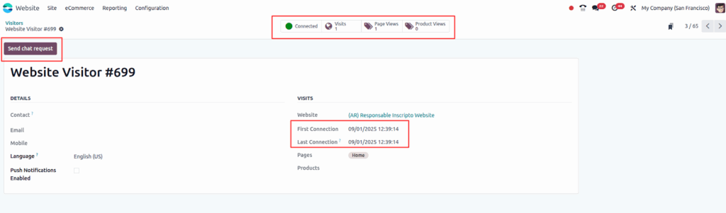 Odoo Website Reporting