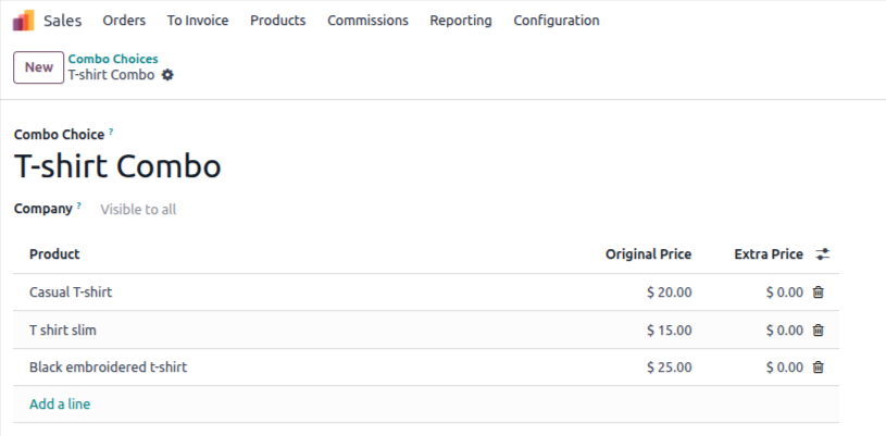 Odoo master Combo choice