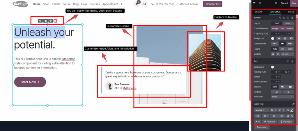 final Home-My-Odoo Website