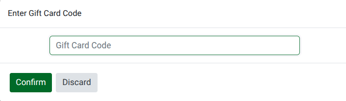 Odoo POS Gift Card Code