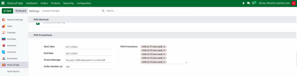 Odoo POS  Nooru Yaru Promotion 