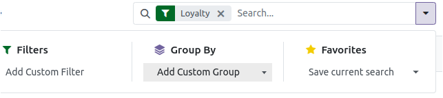Odoo  Reports  Search, Filter, Group the Loyalty Point Report