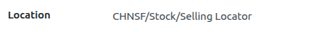 Odoo Inventory Lot and Serial Numbers Location