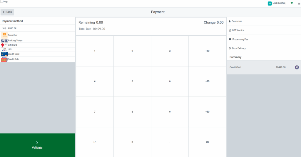 Odoo Credit card Payment