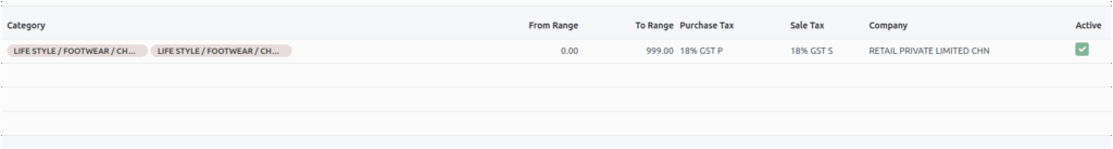 Odoo Dynamic Tax Configuration