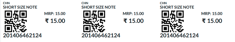 Odoo GR Label Print 3x7 with QR Code
