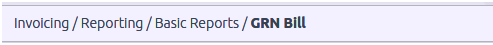 Odoo GR bill report Nav