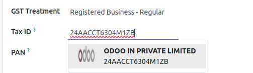 Odoo GST Integration auto