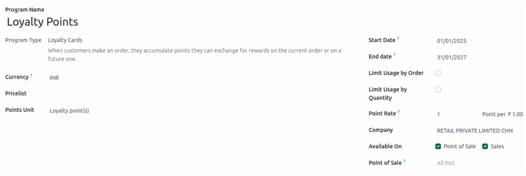 Odoo Master Loyalty Points