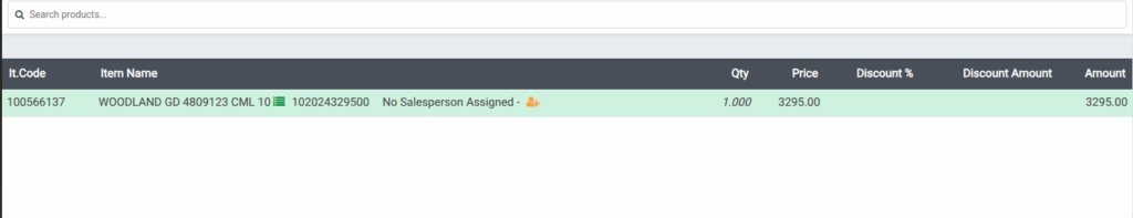 Odoo POS Quantity-Product