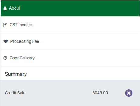 Odoo Point of Sales Credit Sale Customer Payment