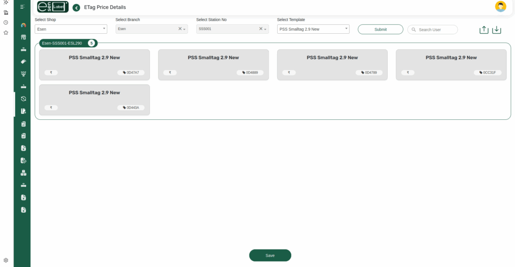 Odoo Pricetag details