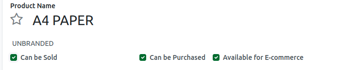 Odoo Product Checkbox Enable