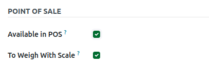 Odoo Product Point of Sales
