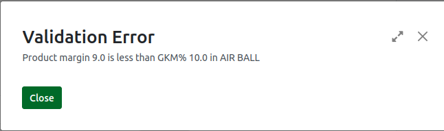 Odoo Purchase Product GKM Validation