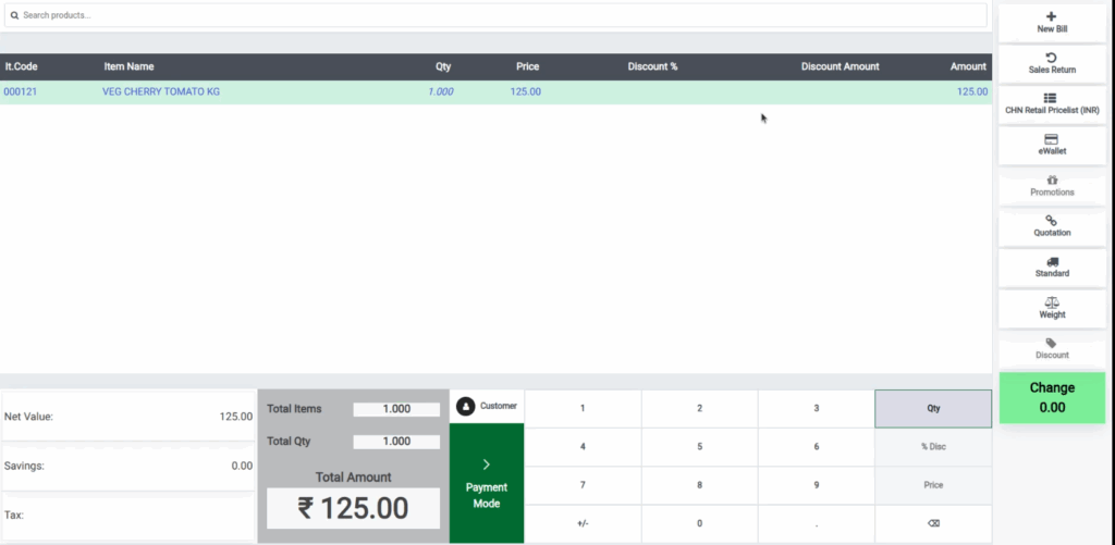Odoo weighingscale POS