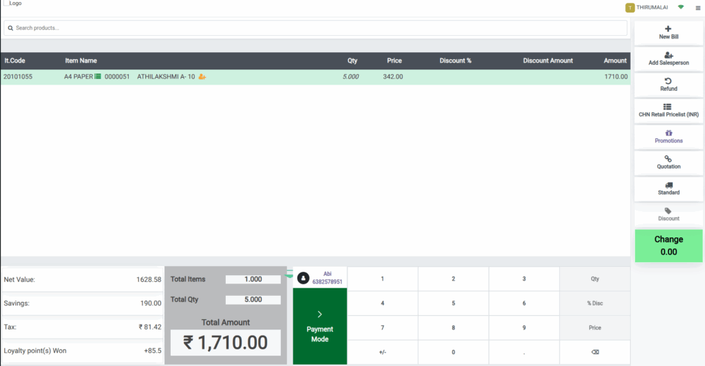 Odoo POS  Lot products in POS 