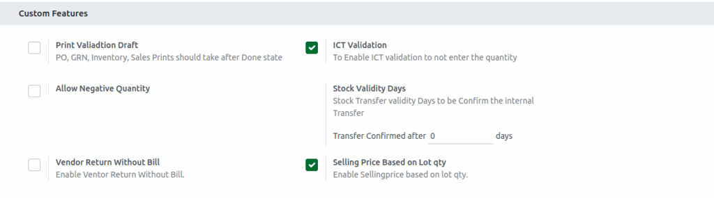 Odoo Inventory Config Custom