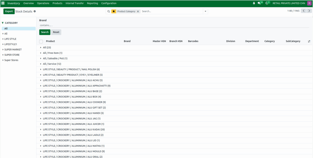 Odoo Inventory Stock Details Report Favorites