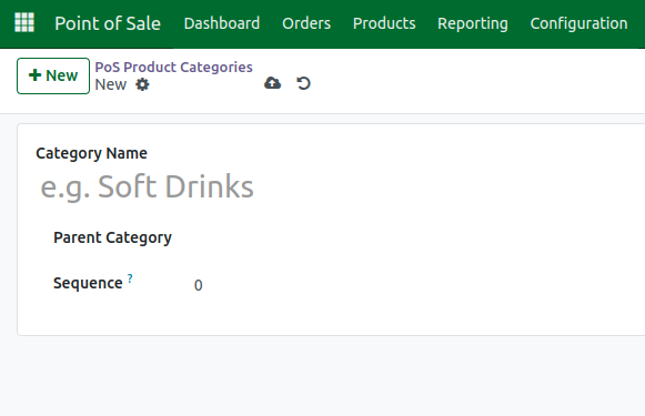 Odoo POS Categories New